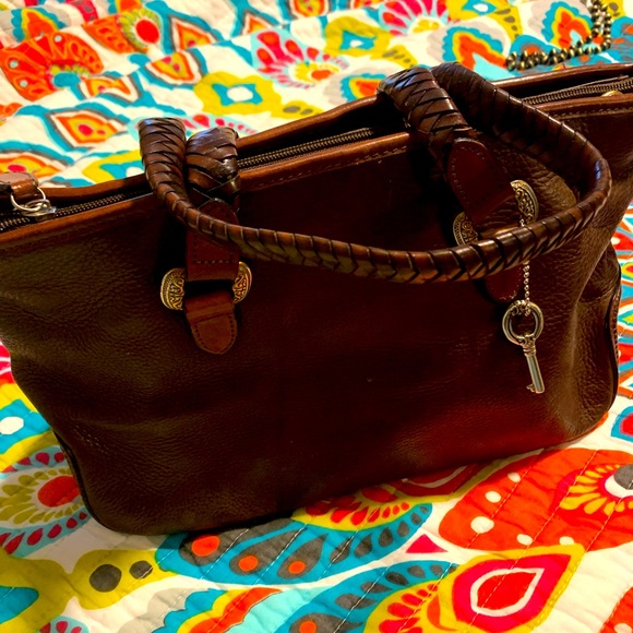 Brown fossil satchel bag - Picture 1 of 9